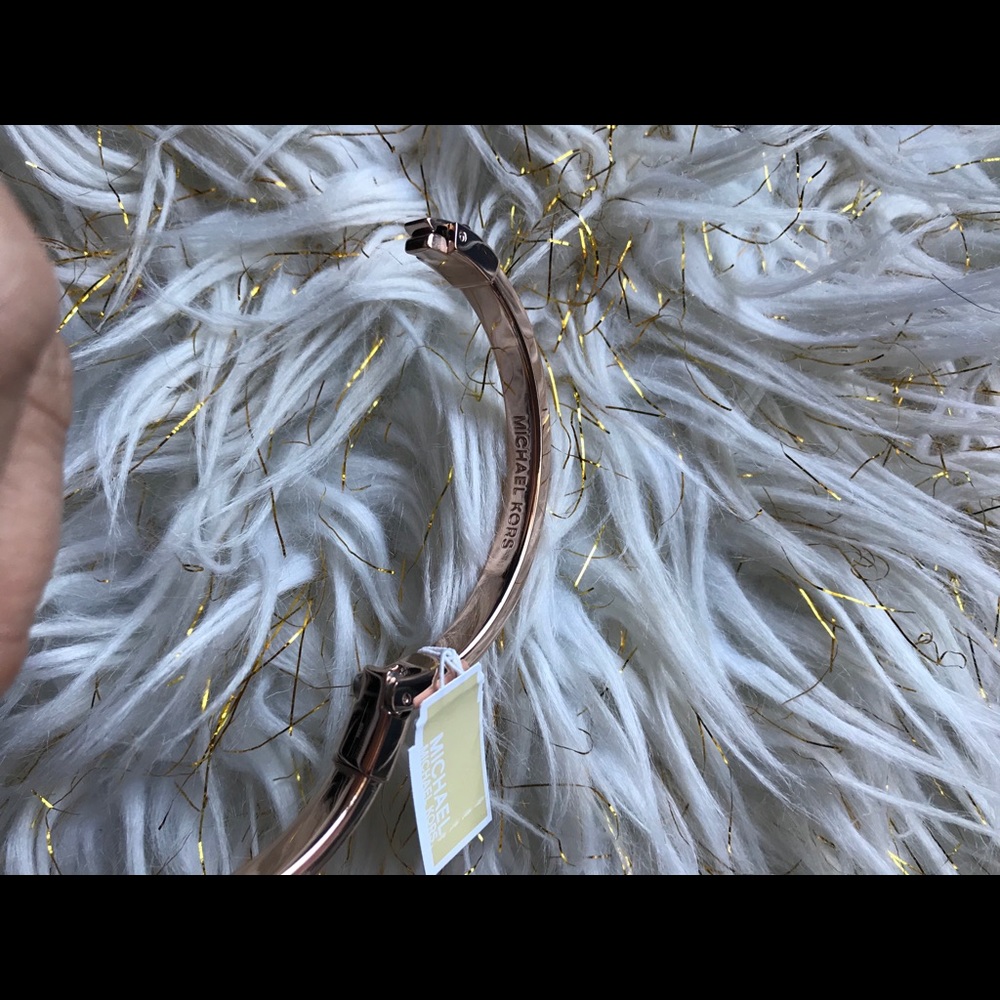 MK Gold Rose Bangle bracelet - Picture 8 of 11